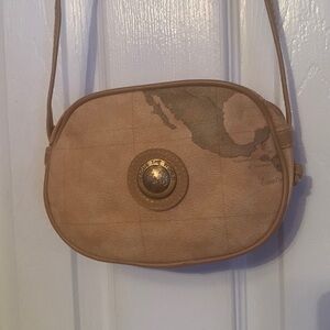 moni Map of the World Pattern Crossover Mini Bag